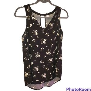 Sleeveless Floral Top - M